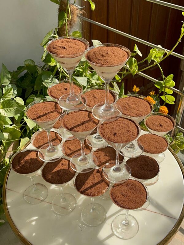 Tiramisu Champagne Cascade