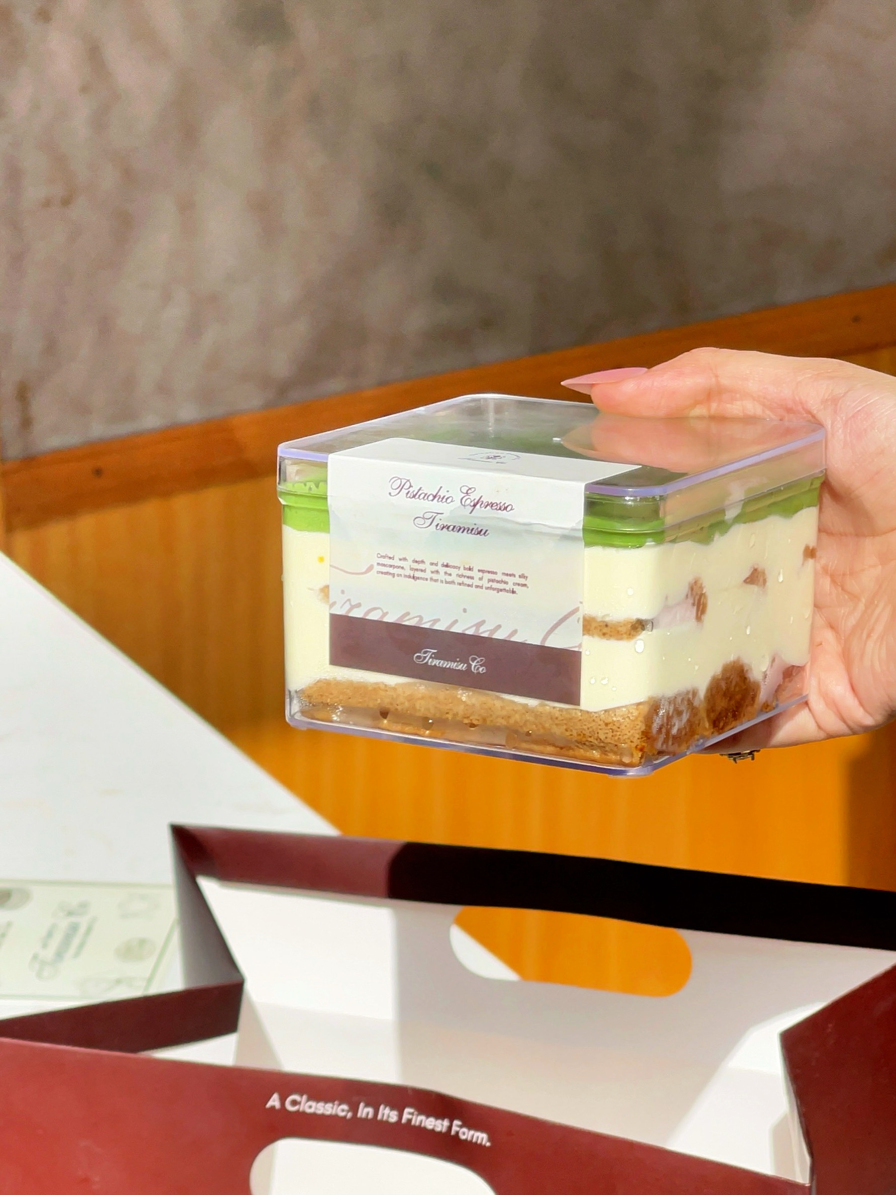Pistachio Espresso Tiramisu Box